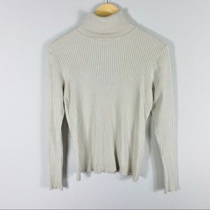 Chico’s Ribbed Knit Turtle Neck Sweater